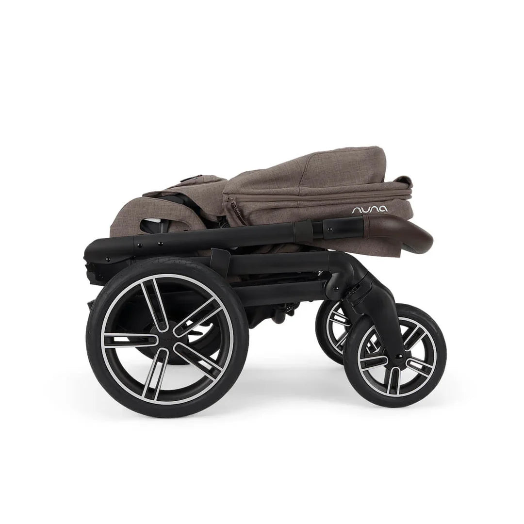 Nuna MIXX Next Pushchair, MIXX Next Carrycot, ARRA Flex Car Seat and BASE Curv Bundle, Chestnut