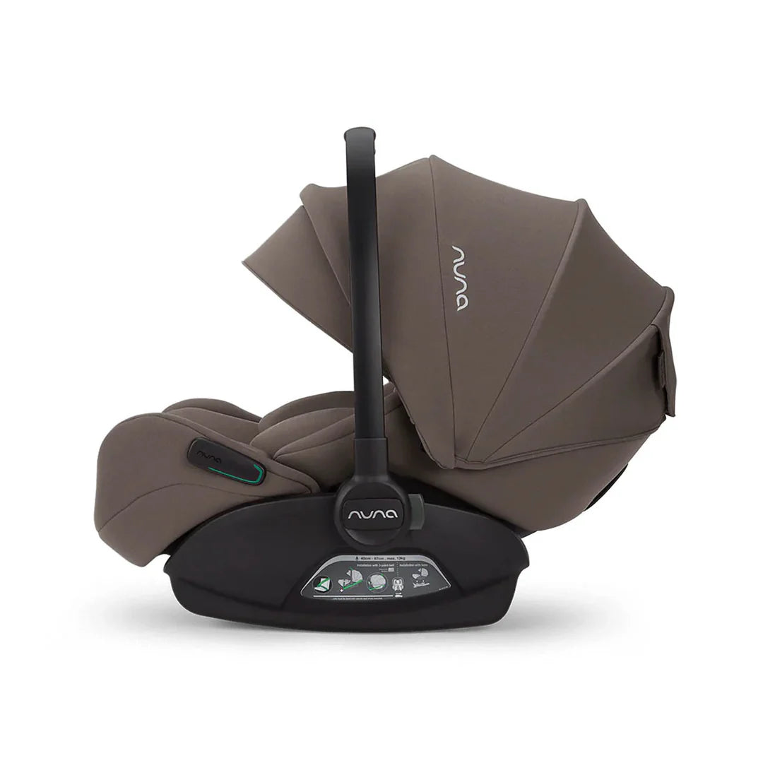 Nuna MIXX Next Pushchair, MIXX Next Carrycot, ARRA Flex Car Seat and BASE Curv Bundle, Chestnut