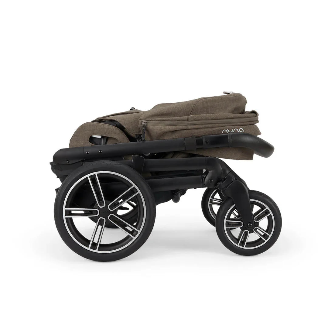 Nuna MIXX Next Pushchair, MIXX Next Carrycot, ARRA Flex Car Seat and BASE Curv Bundle, Pistachio FREE carrycot stand