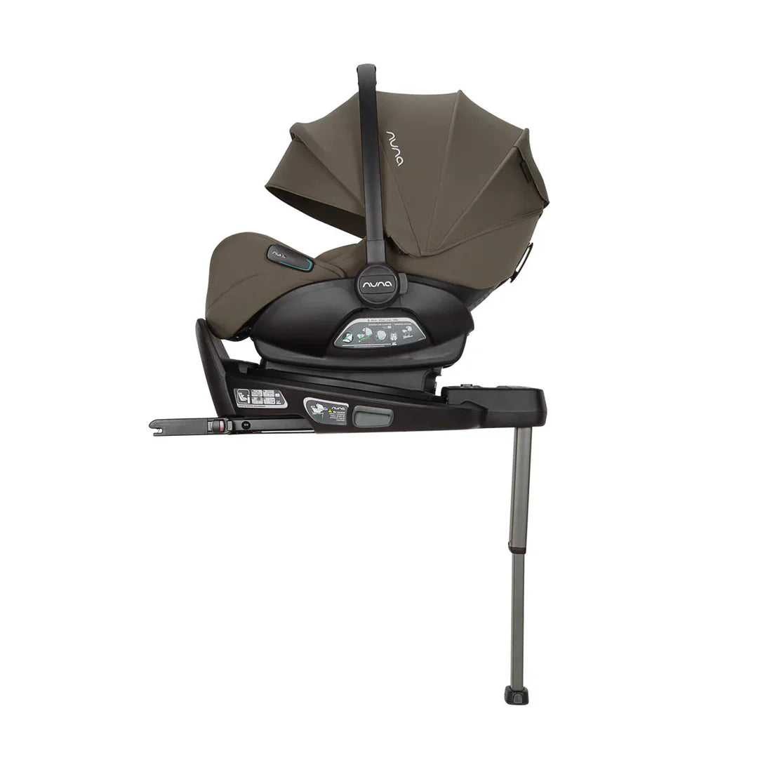 Nuna MIXX Next Pushchair, MIXX Next Carrycot, ARRA Flex Car Seat and BASE Curv Bundle, Pistachio FREE carrycot stand