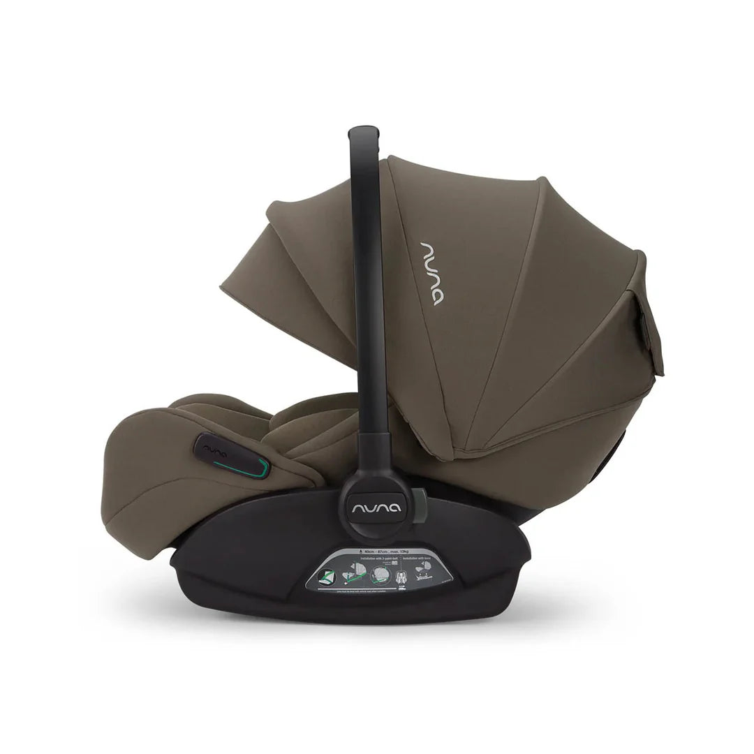 Nuna MIXX Next Pushchair, MIXX Next Carrycot, ARRA Flex Car Seat and BASE Curv Bundle, Pistachio FREE carrycot stand