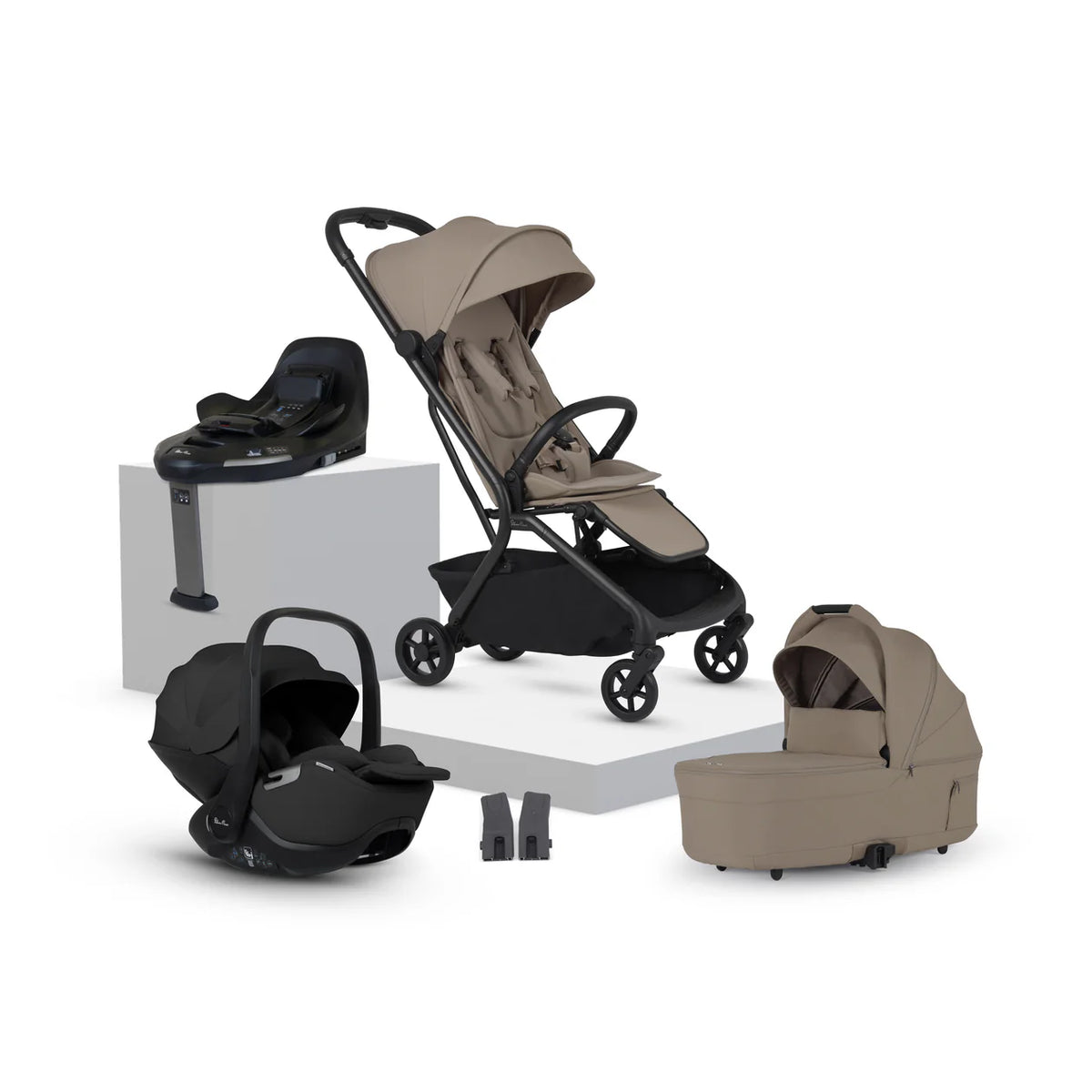 Silver Cross Nia Compact Travel System (8 Piece)Champagne