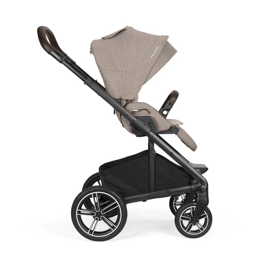 Nuna MIXX Next Pushchair, MIXX Next Carrycot, ARRA Flex Car Seat and BASE Curv Bundle, Chateau FREE Carrycot stand