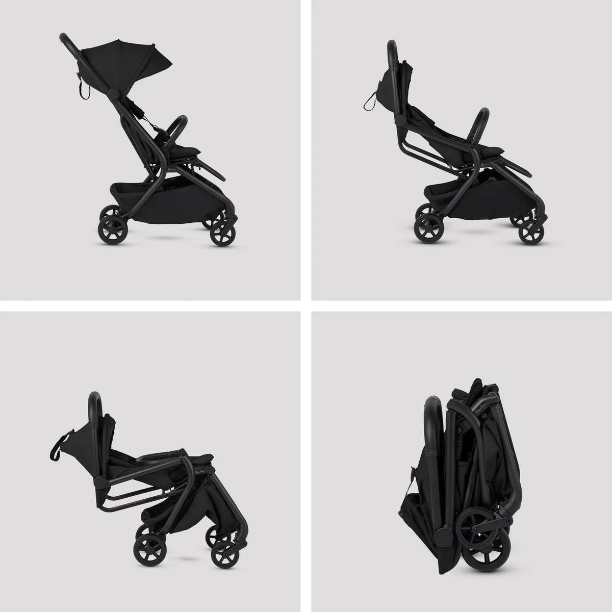 Silver Cross Nia Compact Travel System with Accessory Pack (12 Piece) Onyx