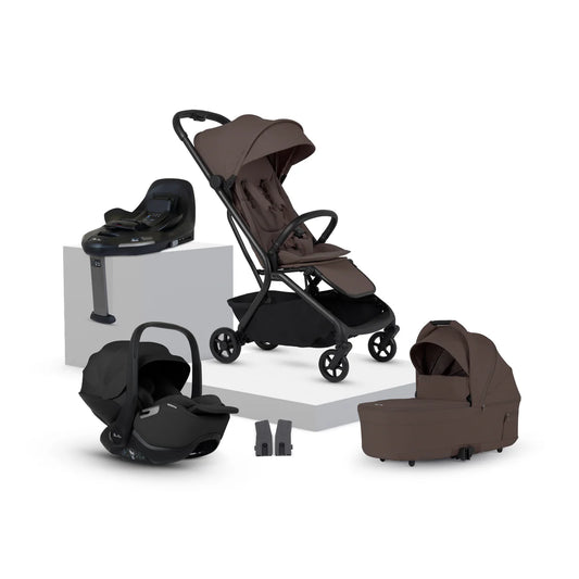 Silver Cross Nia Compact Travel System (8 Piece) Chocolate
