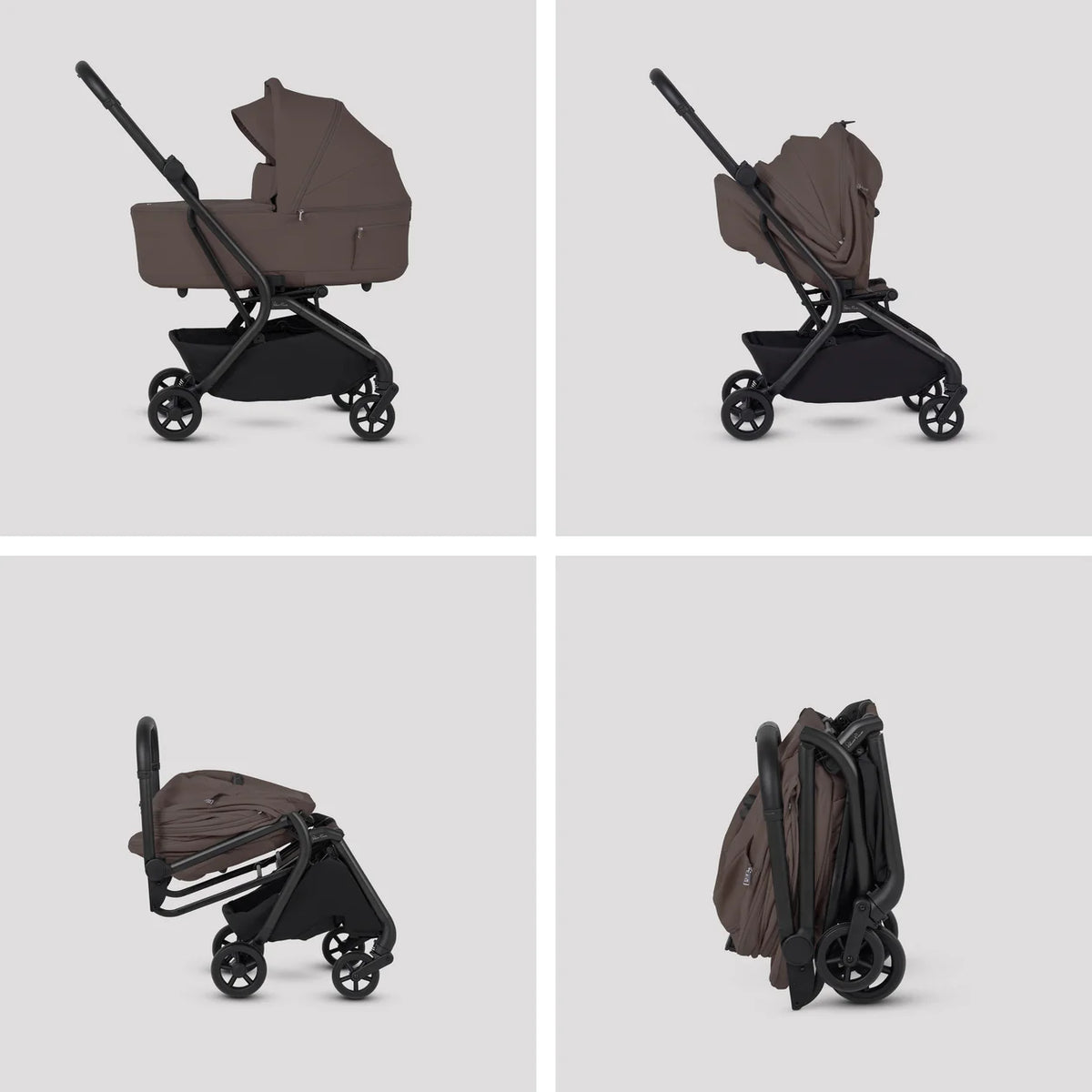 Silver Cross Nia Compact Travel System (8 Piece) Chocolate