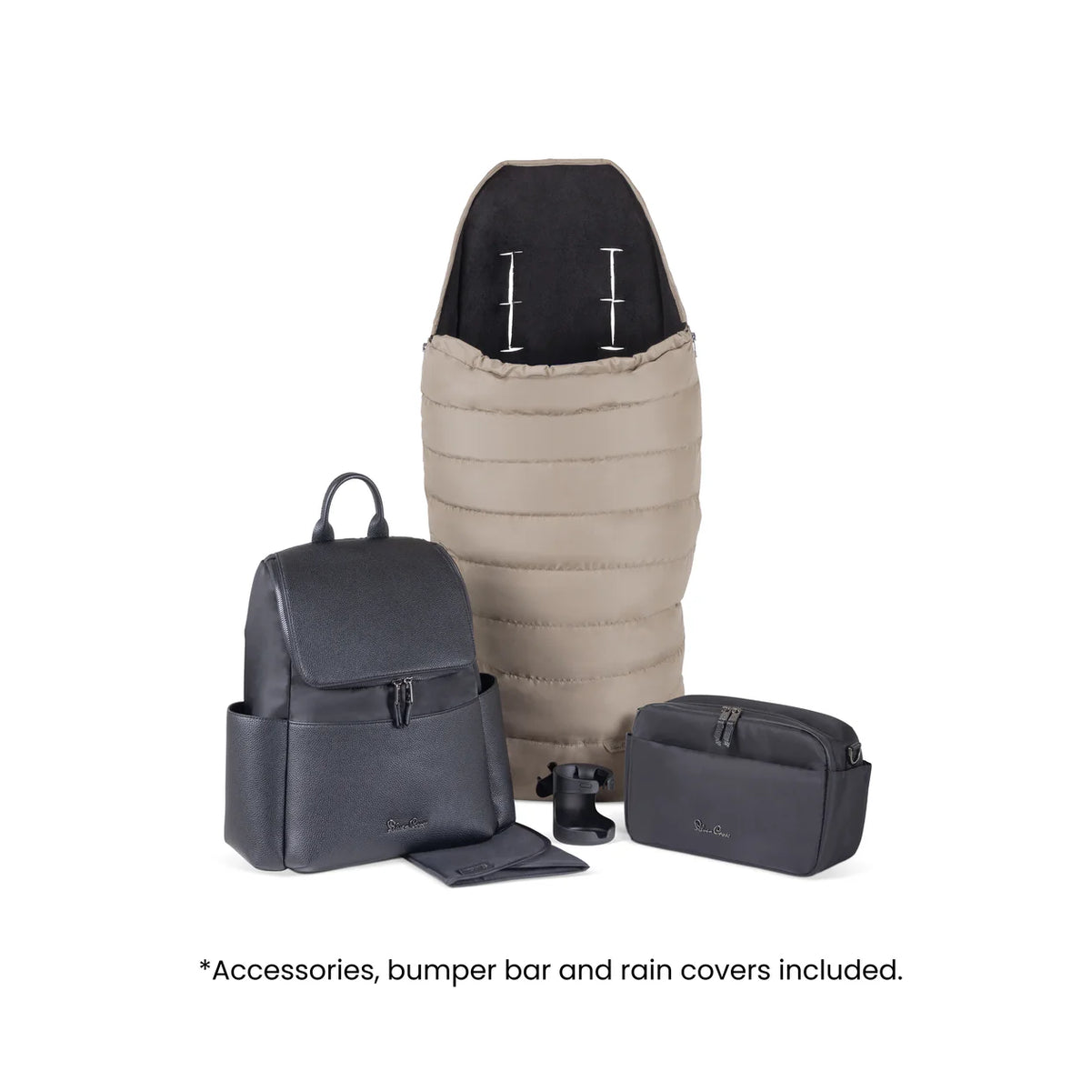 Silver Cross Nia Compact Travel System with Accessory Pack (12 Piece) Champagne