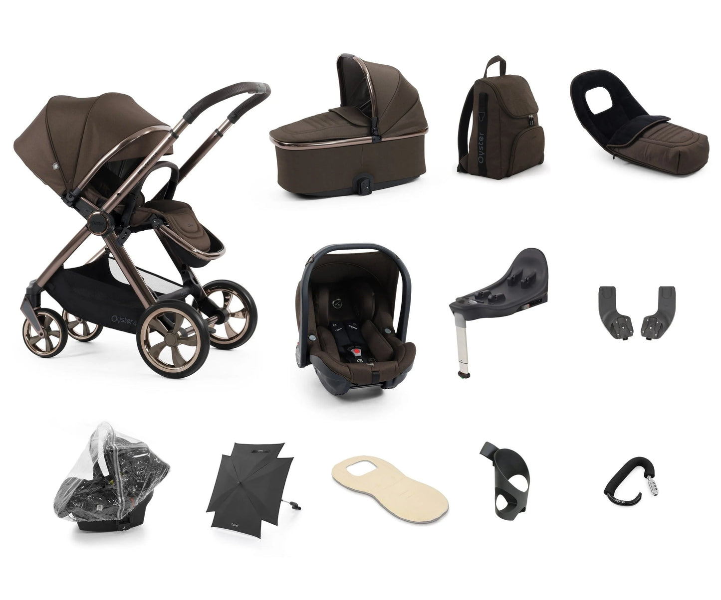Babystyle Oyster 4 Bundle 12 Piece - Choclate Velvet Ultimate