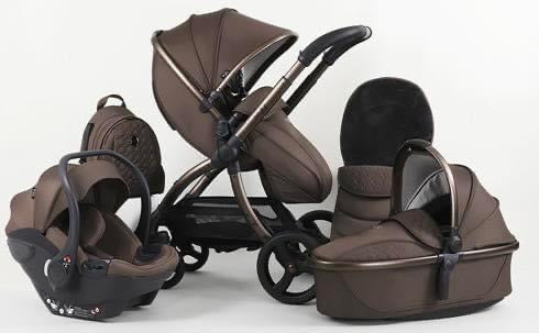 Egg 3 Luxury Travel Bundle With Shell i-Size Car Seat Chocolate Velvet