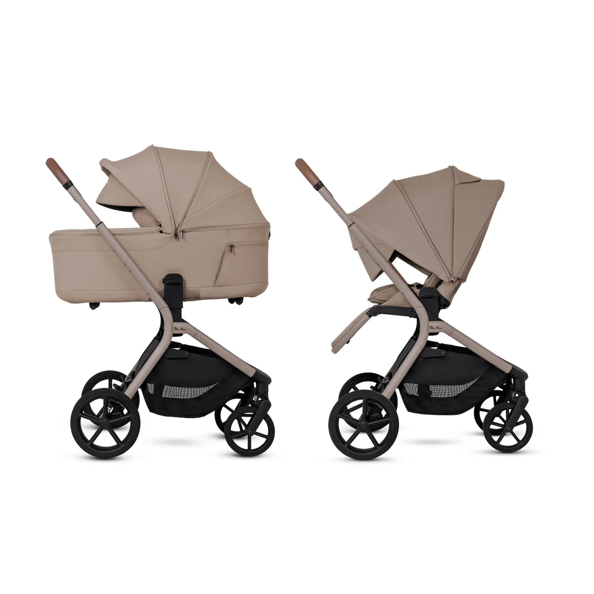 Silver Cross Breez Champagne Travel System Accessory Bundle (10 Piece)