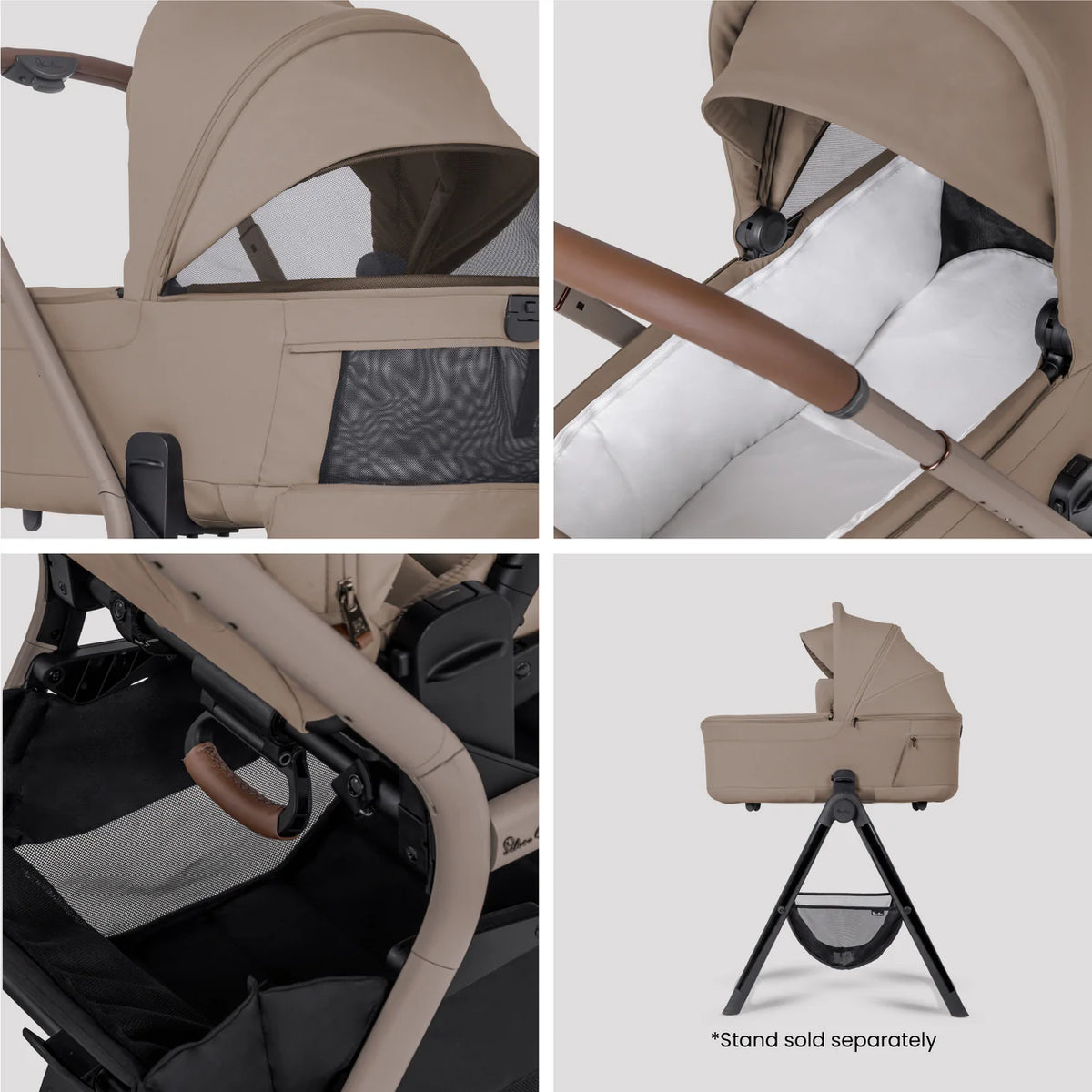 Silver Cross Breez Champagne Travel System Accessory Bundle (10 Piece)