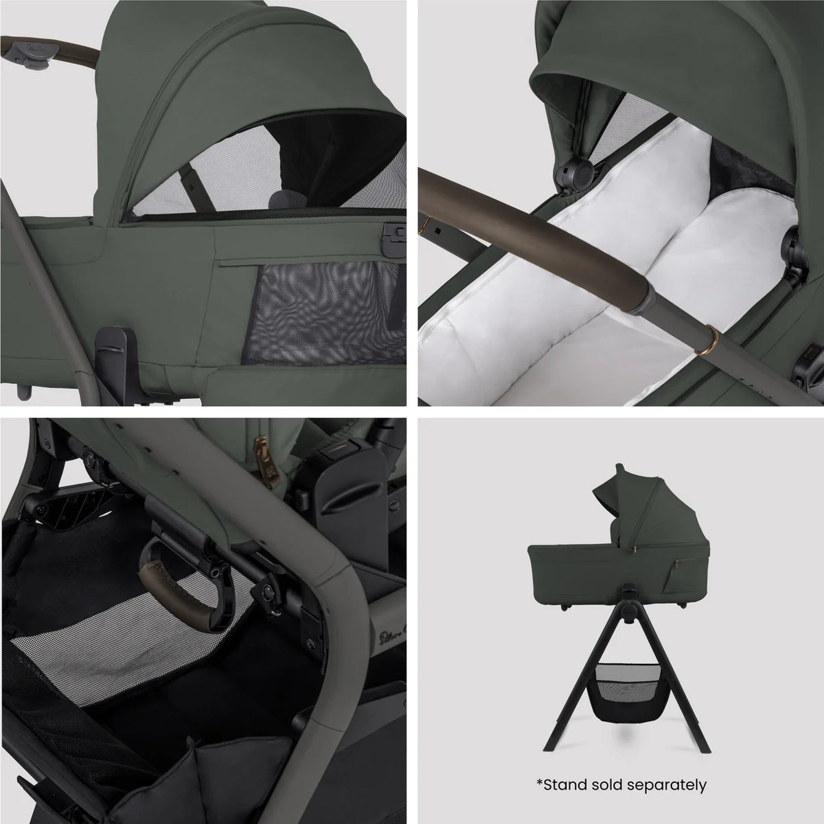 Silver Cross Breez Pewter Travel System Ultimate 360 Infant Carrier Bundle (12 piece)