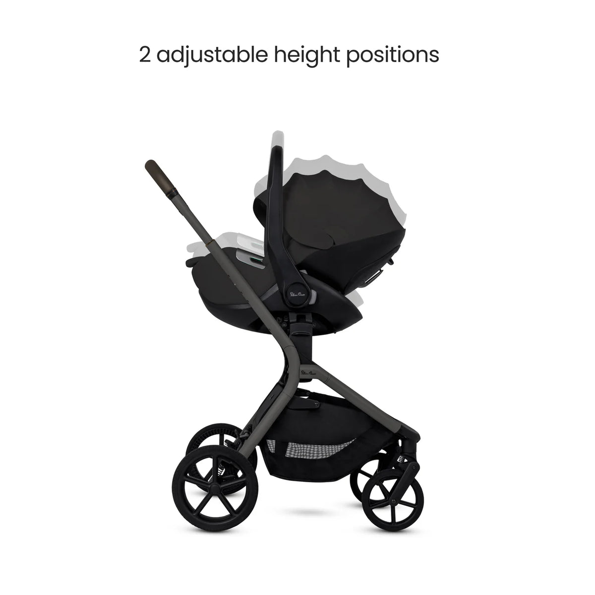 Silver Cross Breez Pewter Travel System Ultimate 360 Infant Carrier Bundle (12 piece)