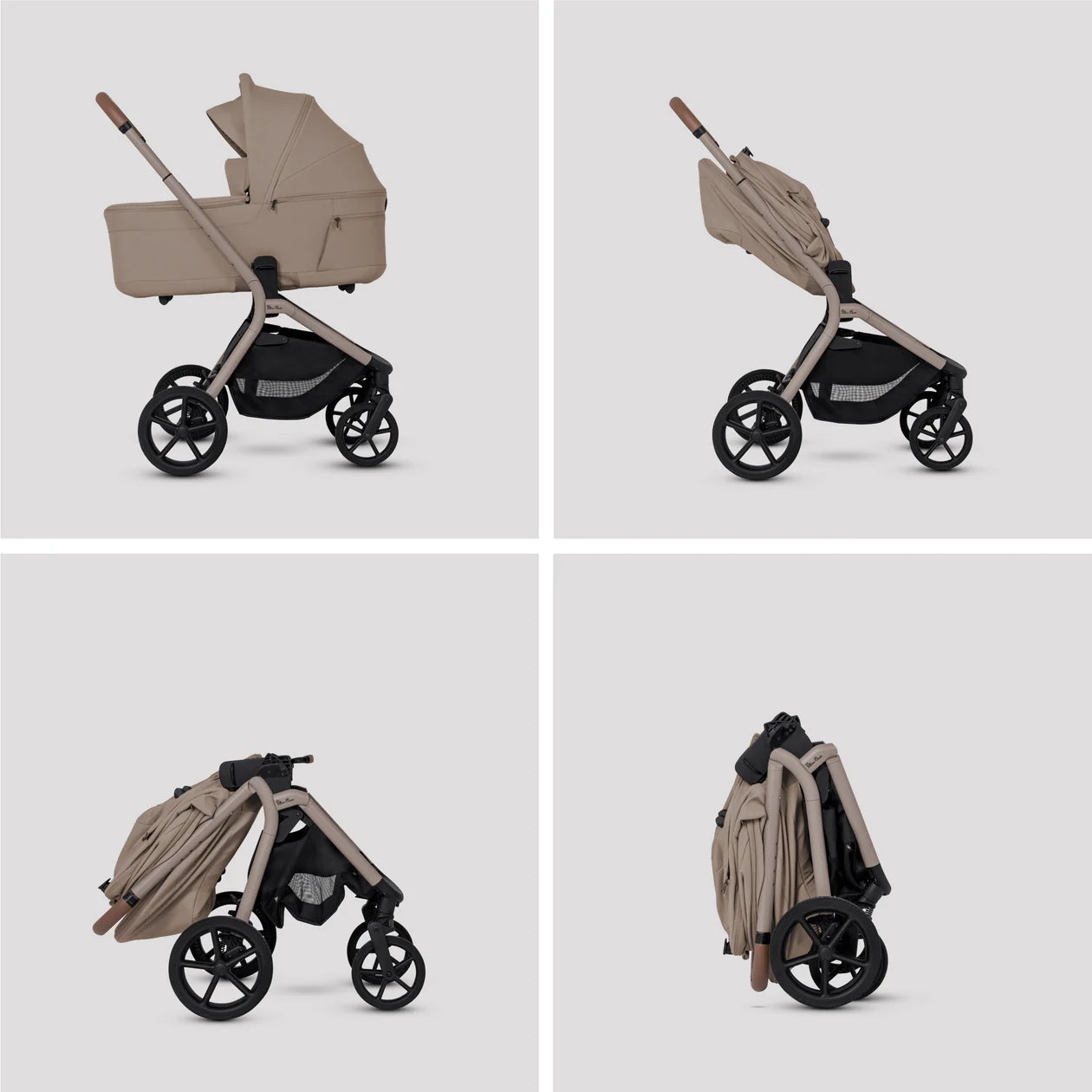 Silver Cross Breez Champagne Travel System Ultimate 360 Infant Carrier Bundle (12 piece)