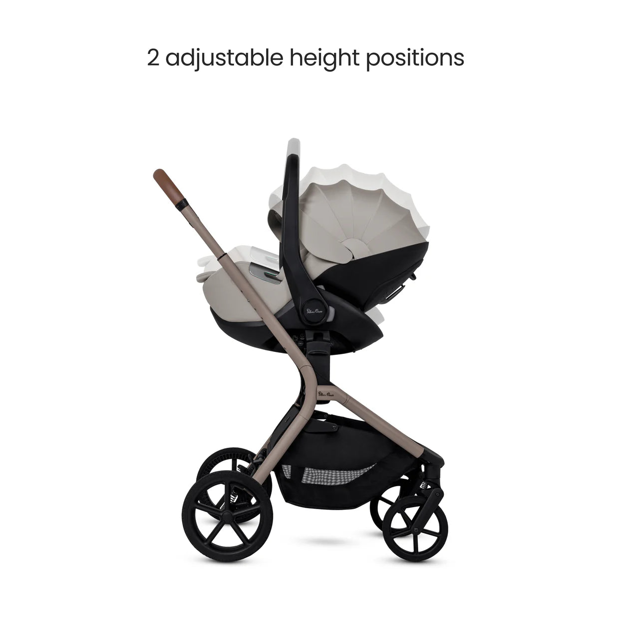 Silver Cross Breez Champagne Travel System Ultimate 360 Infant Carrier Bundle (12 piece)