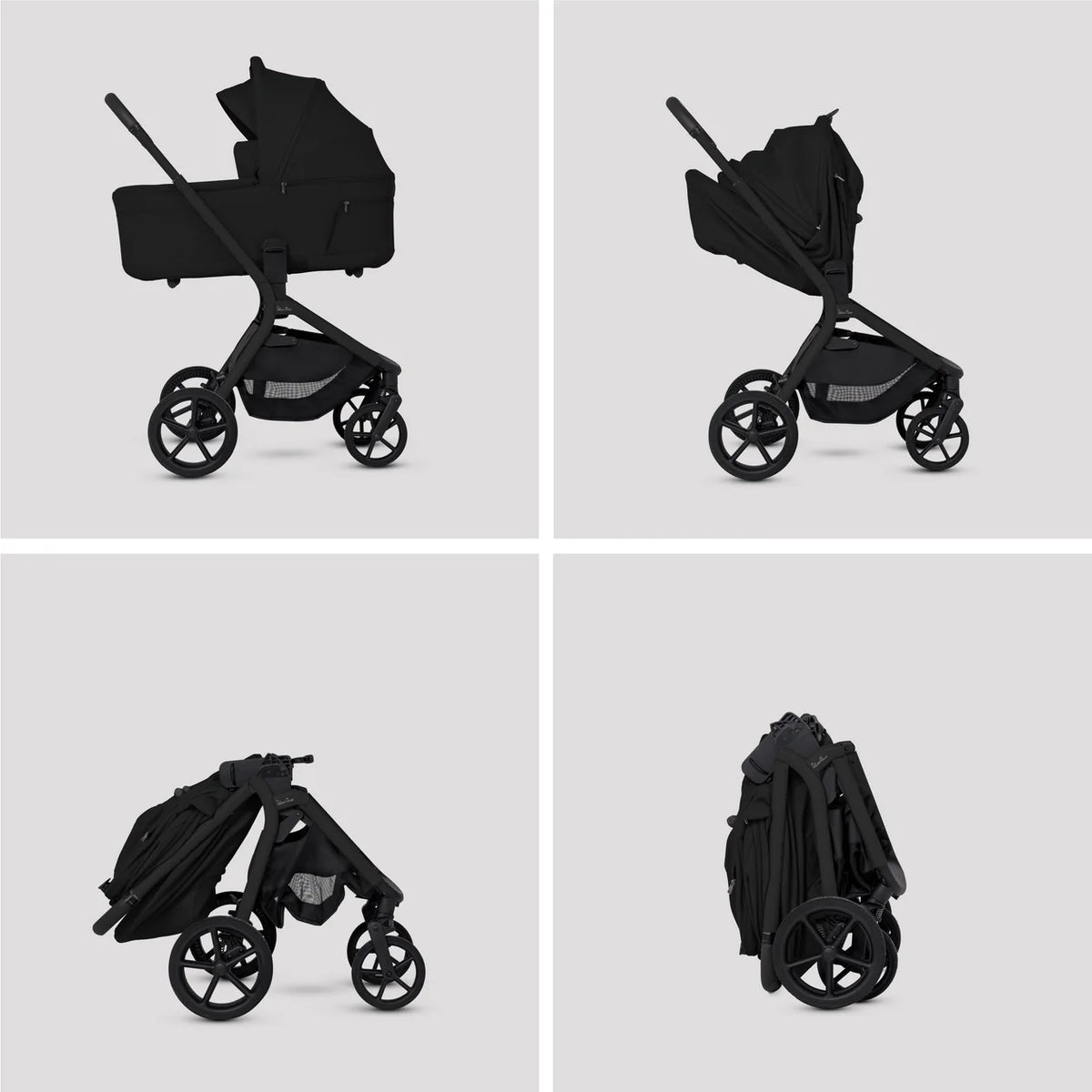 Silver Cross Breez Onyx Travel System Ultimate 360 Infant Carrier Bundle (12 piece)