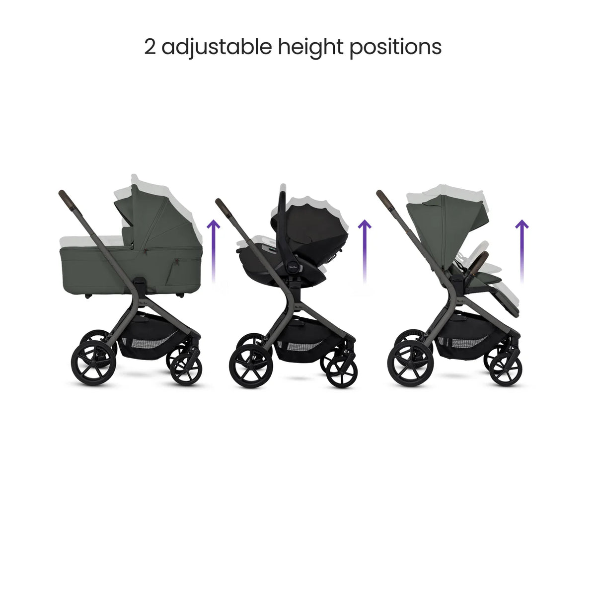 Silver Cross Breez Pewter Travel System Ultimate 360 Family Car Seat Bundle (13 piece)