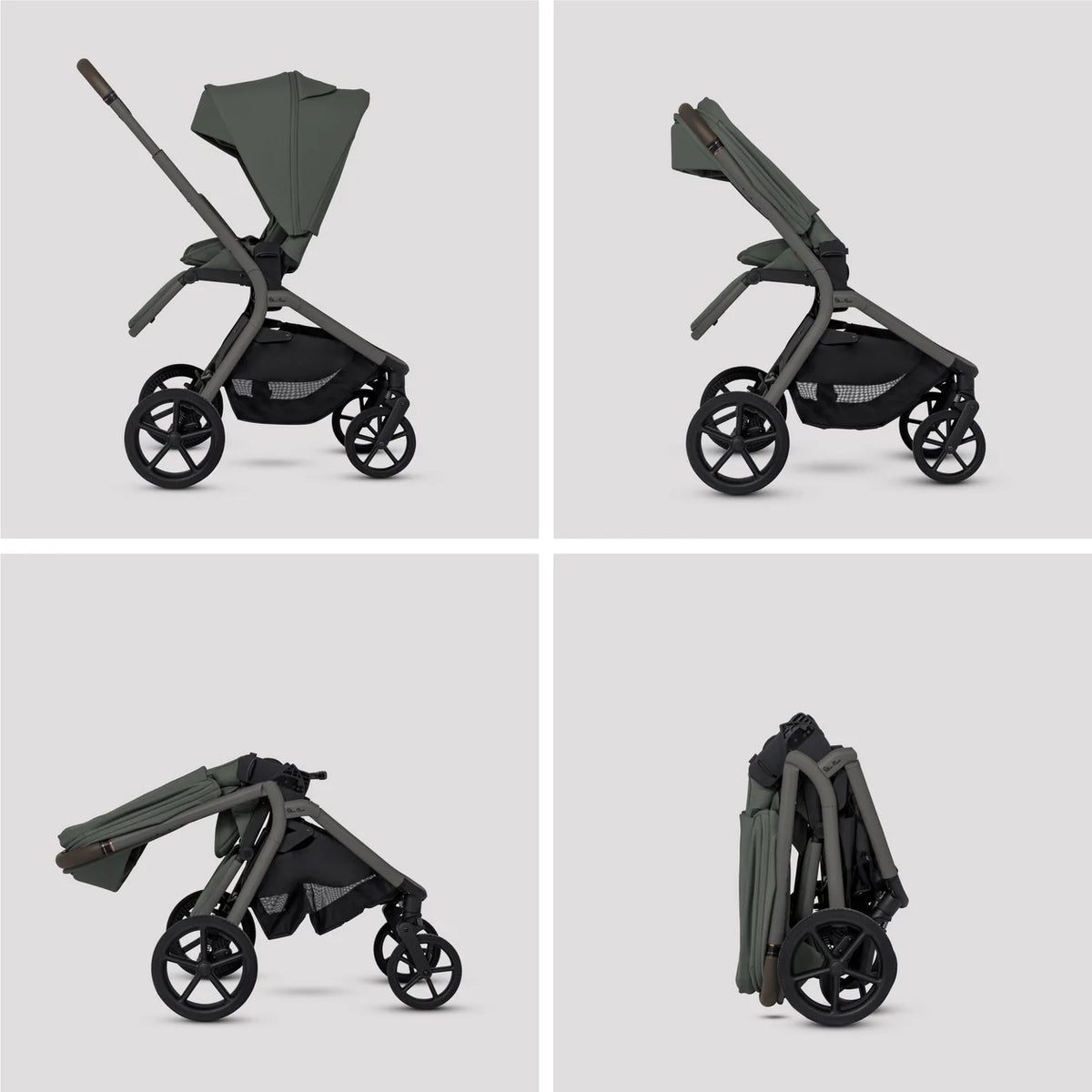 Silver Cross Breez Pewter Travel System Ultimate 360 Family Car Seat Bundle (13 piece)
