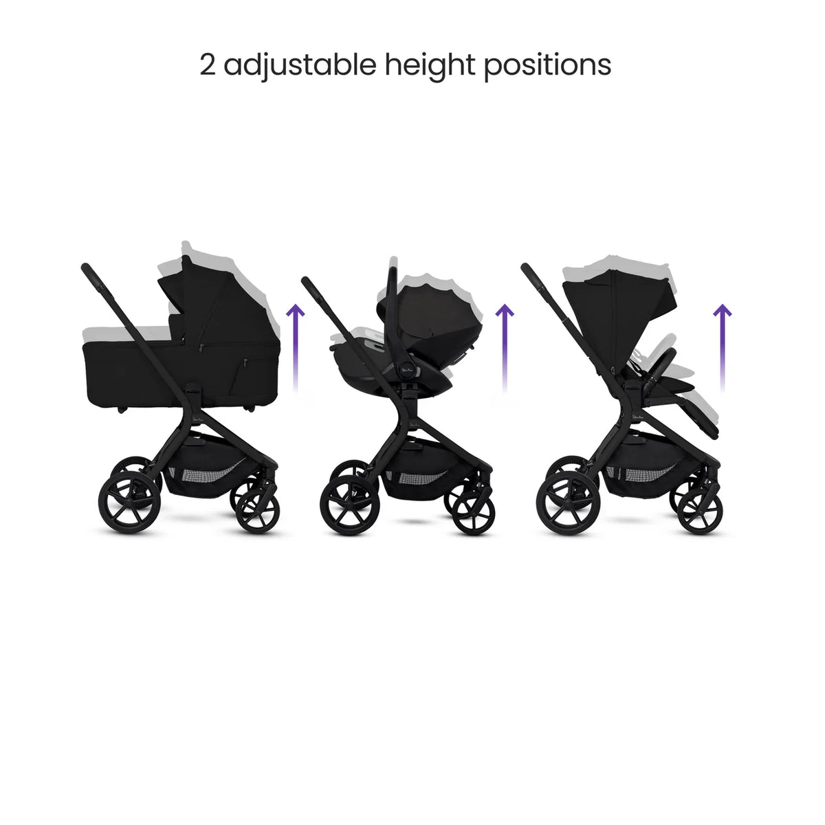 Silver Cross Breez Onyx Travel System Ultimate 360 Family Car Seat Bundle (13 piece)
