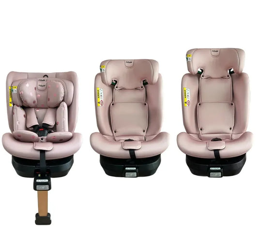 MBCSSPIN i-Size (40-150cm) Spin Car Seat - Pink Polka