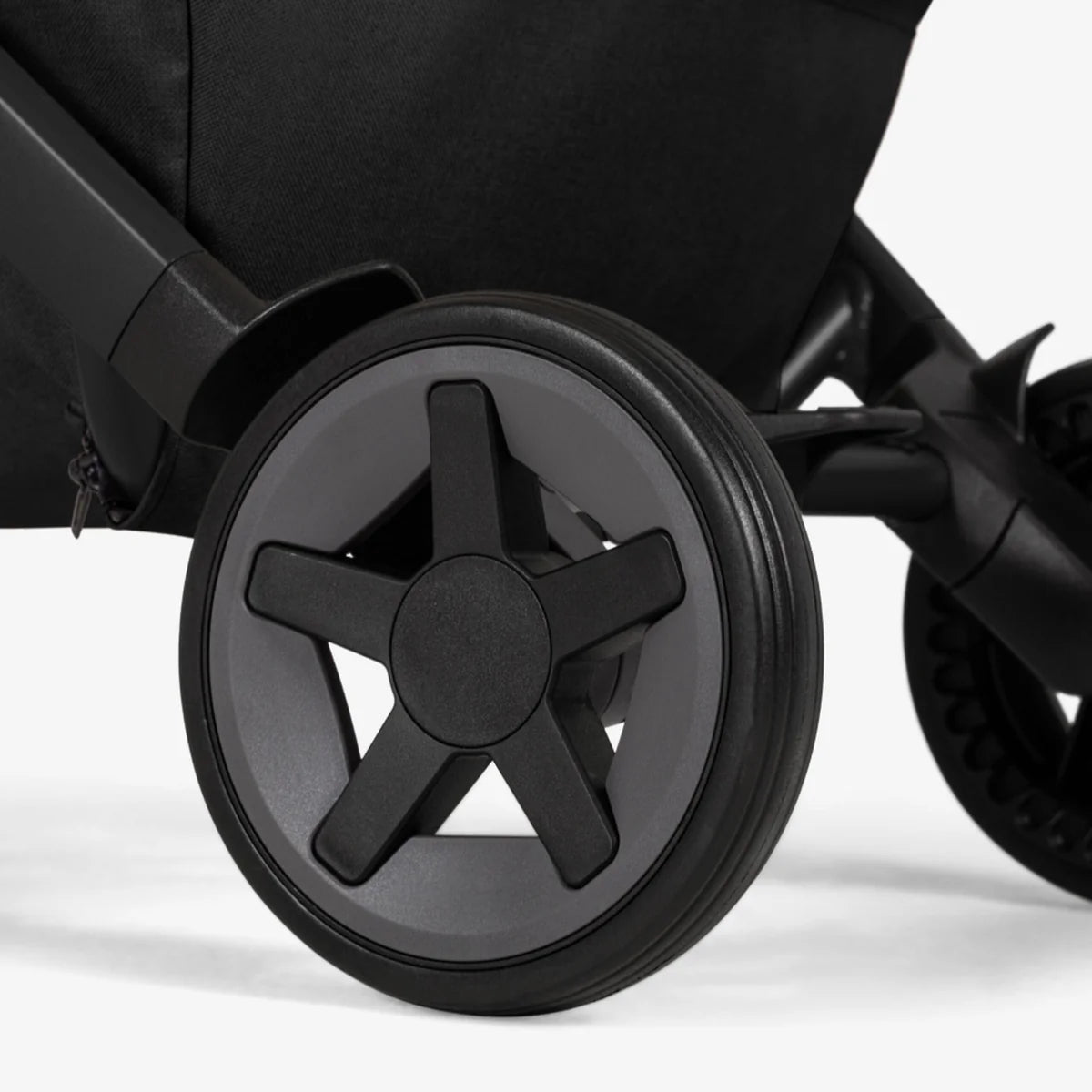 Joolz Aer2 Compact Stroller - Space Black With Nest Seat and Bumper Bar