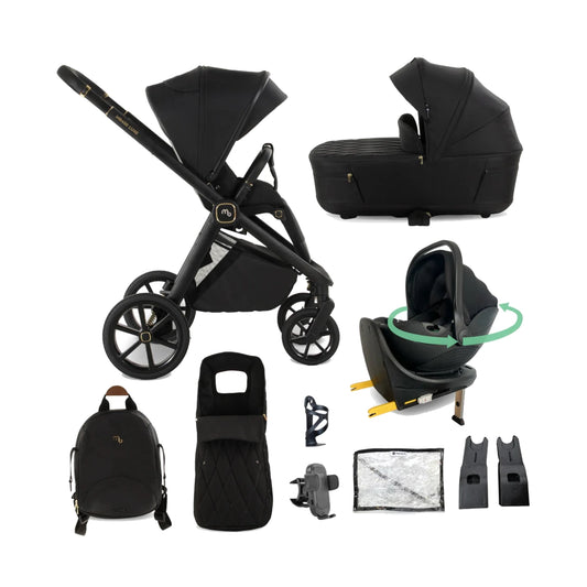 My Babiie MB450 Luxe Travel System - Black 360 Base Pre Order