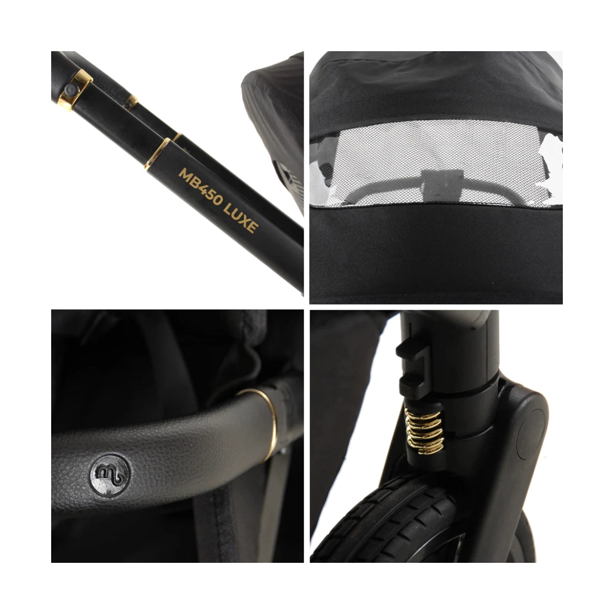 My Babiie MB450 Luxe Travel System - Black 360 Base Pre Order