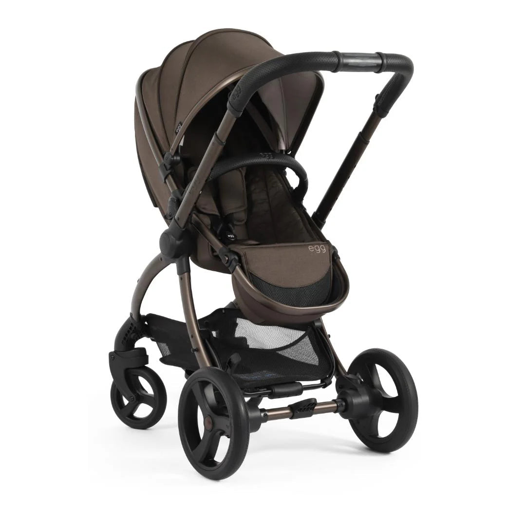Egg 3 Luxury Travel Bundle With Shell i-Size Car Seat Chocolate Velvet