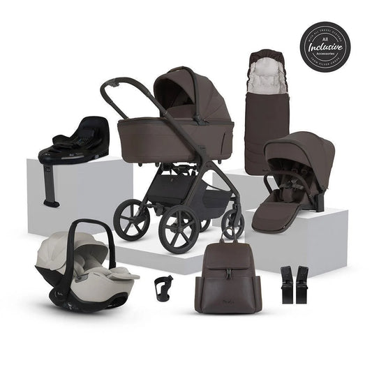 Silver Cross Cove 2 Ultimate Bundle - Chocolate Natural Taupe Car Seat