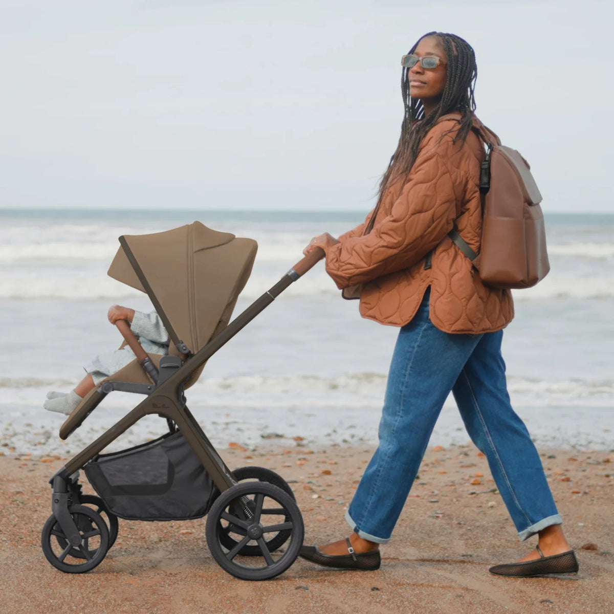 Silver Cross Cove 2 Pushchair with Accessory Bundle Maple