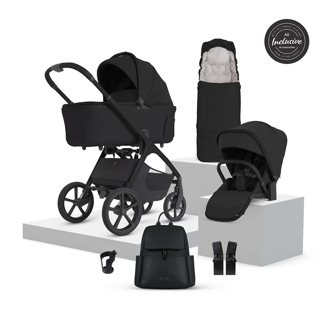 Silver Cross Cove 2 Pushchair with Accessory Bundle Onyx