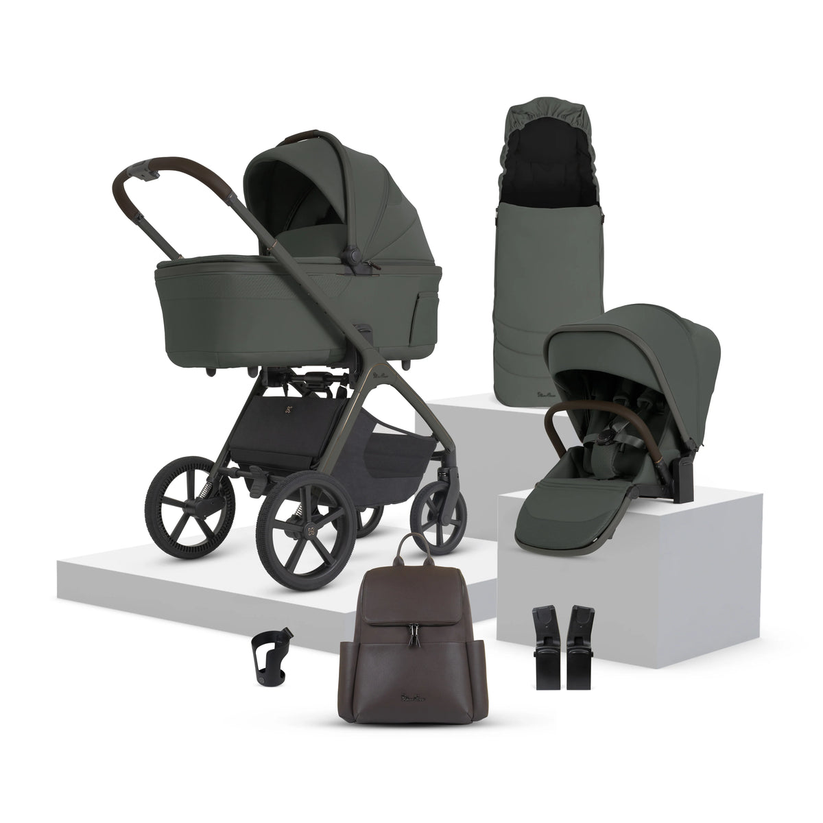 Silver Cross Cove 2 Pushchair with Accessory Bundle Pewter