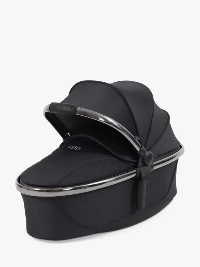 Egg 3 Pushchair, Carrycot & Accessories with Cybex Cloud T Car Seat and Base T Luxury Bundle, Crabonite