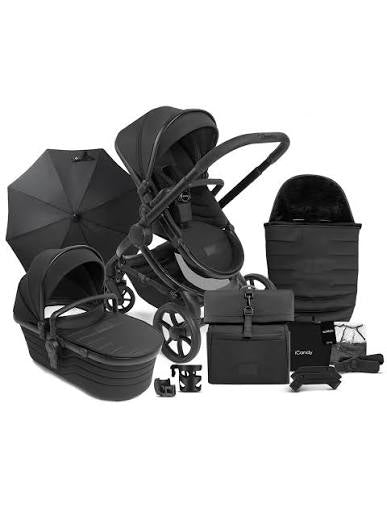 Peach 7 STUDIO Pushchair and Carrycot - Complete Bundle Ex Display