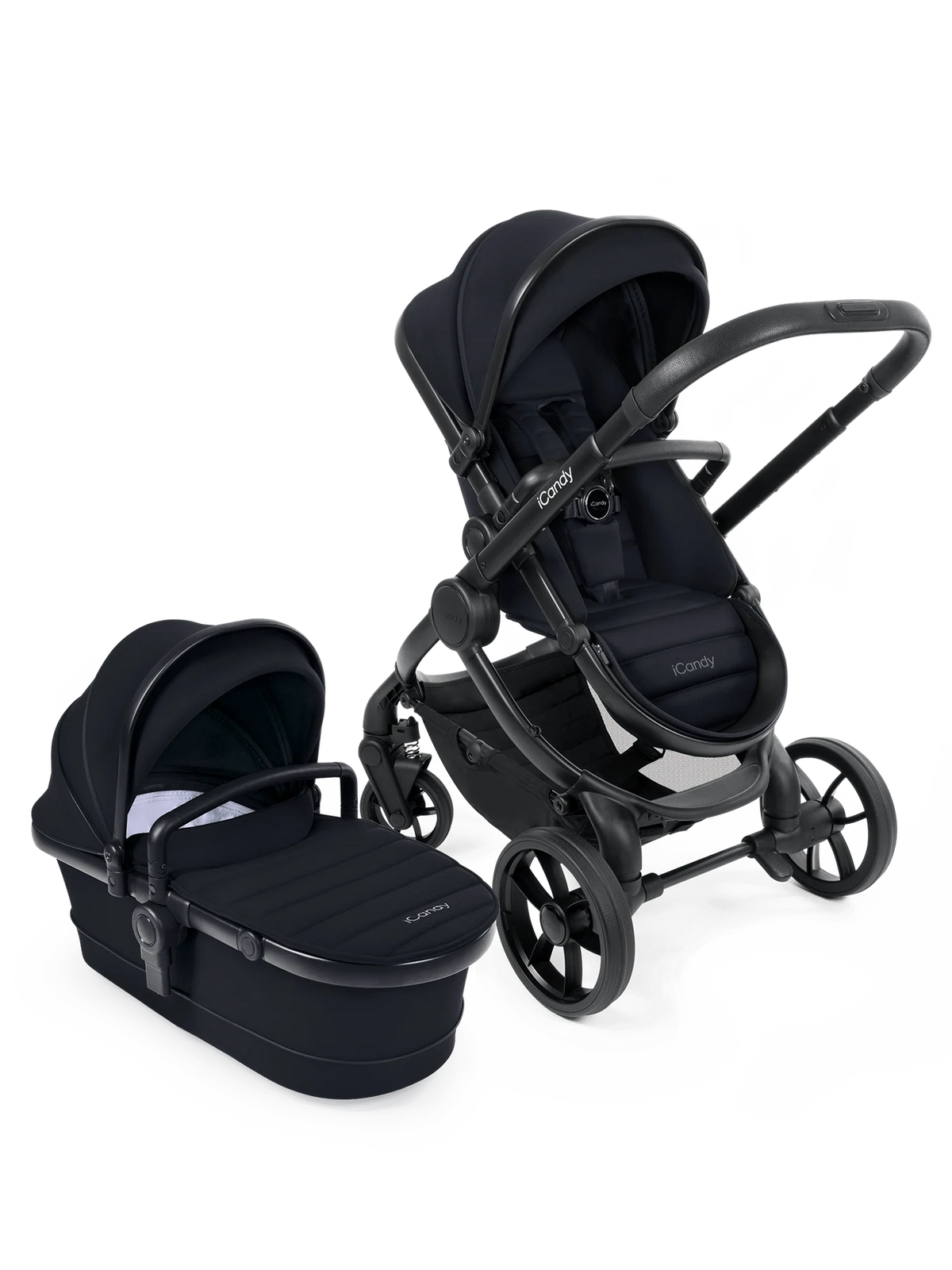iCandy Peach 7 With Bag and Footmuff Ex Display Black