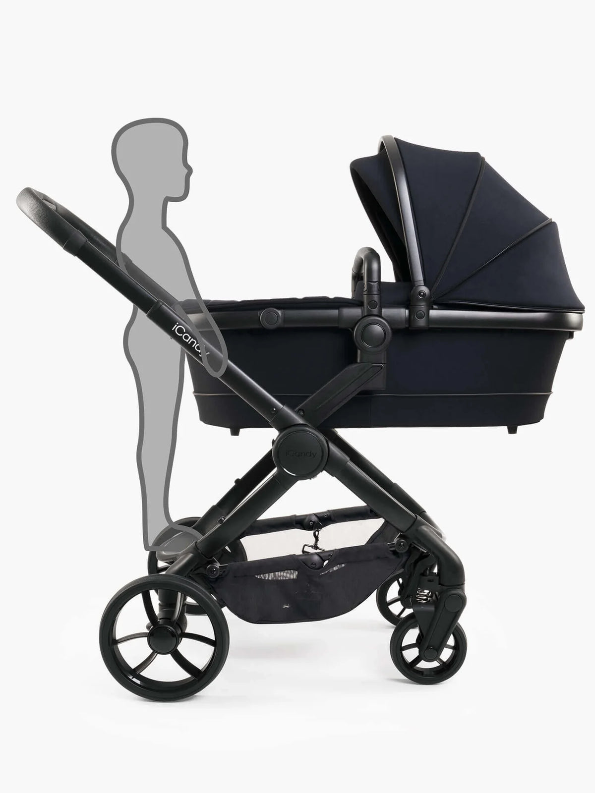 iCandy Peach 7 With Bag and Footmuff Ex Display Black