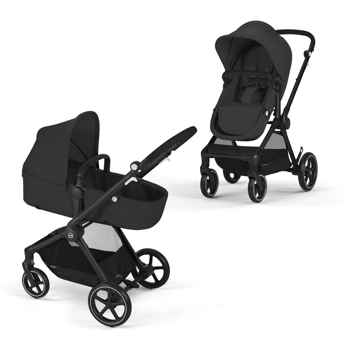 Cybex Eos 2 in 1 Moon Black Inc Car Seat Adapters