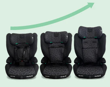 MBCS75 Toddler to Booster R129 Car Seat with ISOFIX - Black Leopard