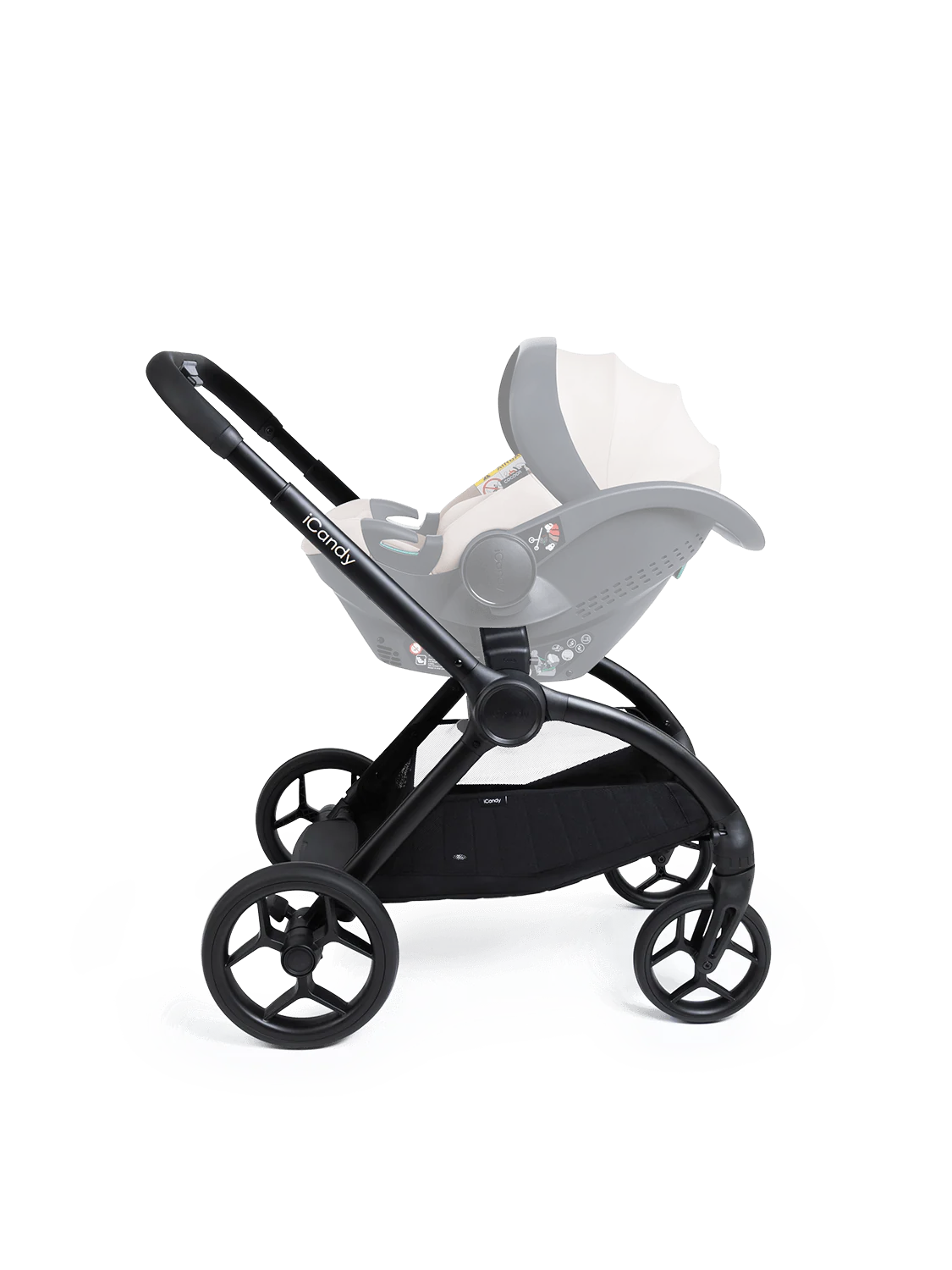 iCandy Core 2 Pushchair and Carrycot - Complete 360 Car Seat Bundle Sandstone