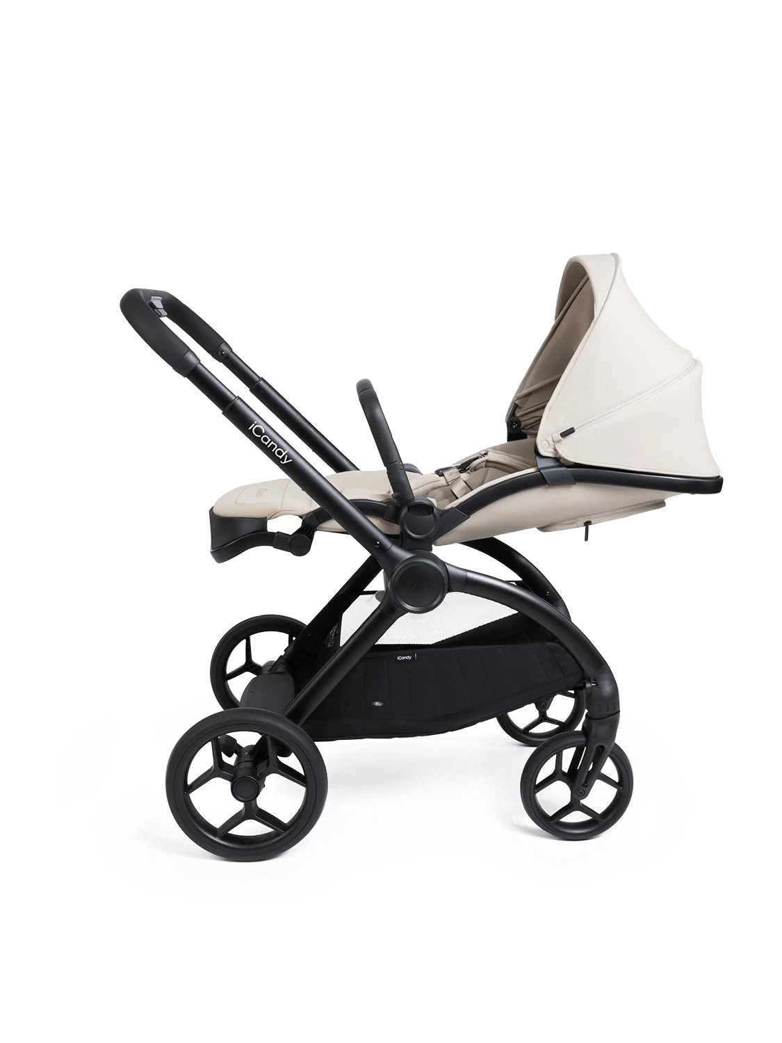 iCandy Core 2 Pushchair and Carrycot - Complete 360 Car Seat Bundle Sandstone