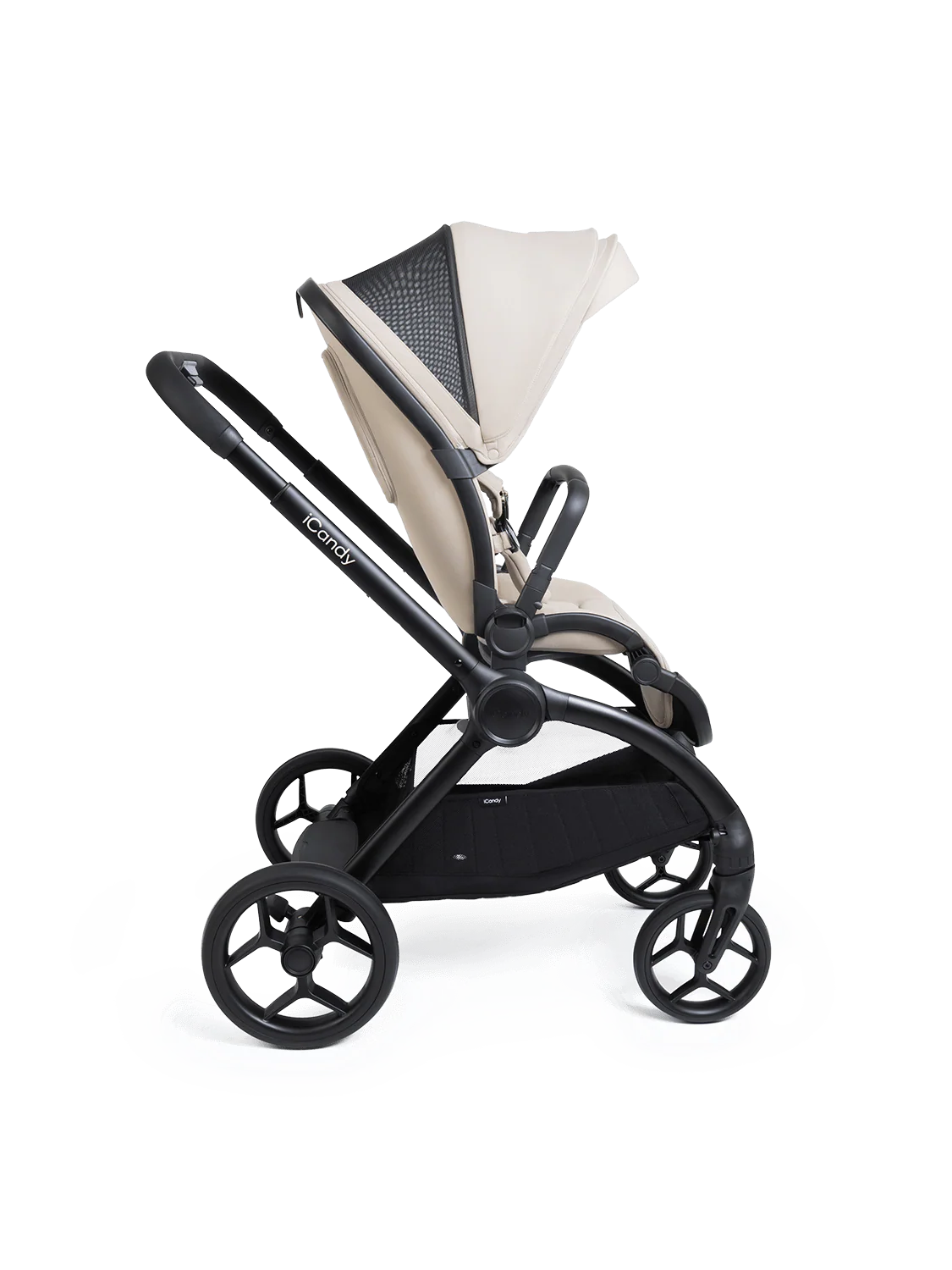 iCandy Core 2 Pushchair and Carrycot - Complete 360 Car Seat Bundle Sandstone
