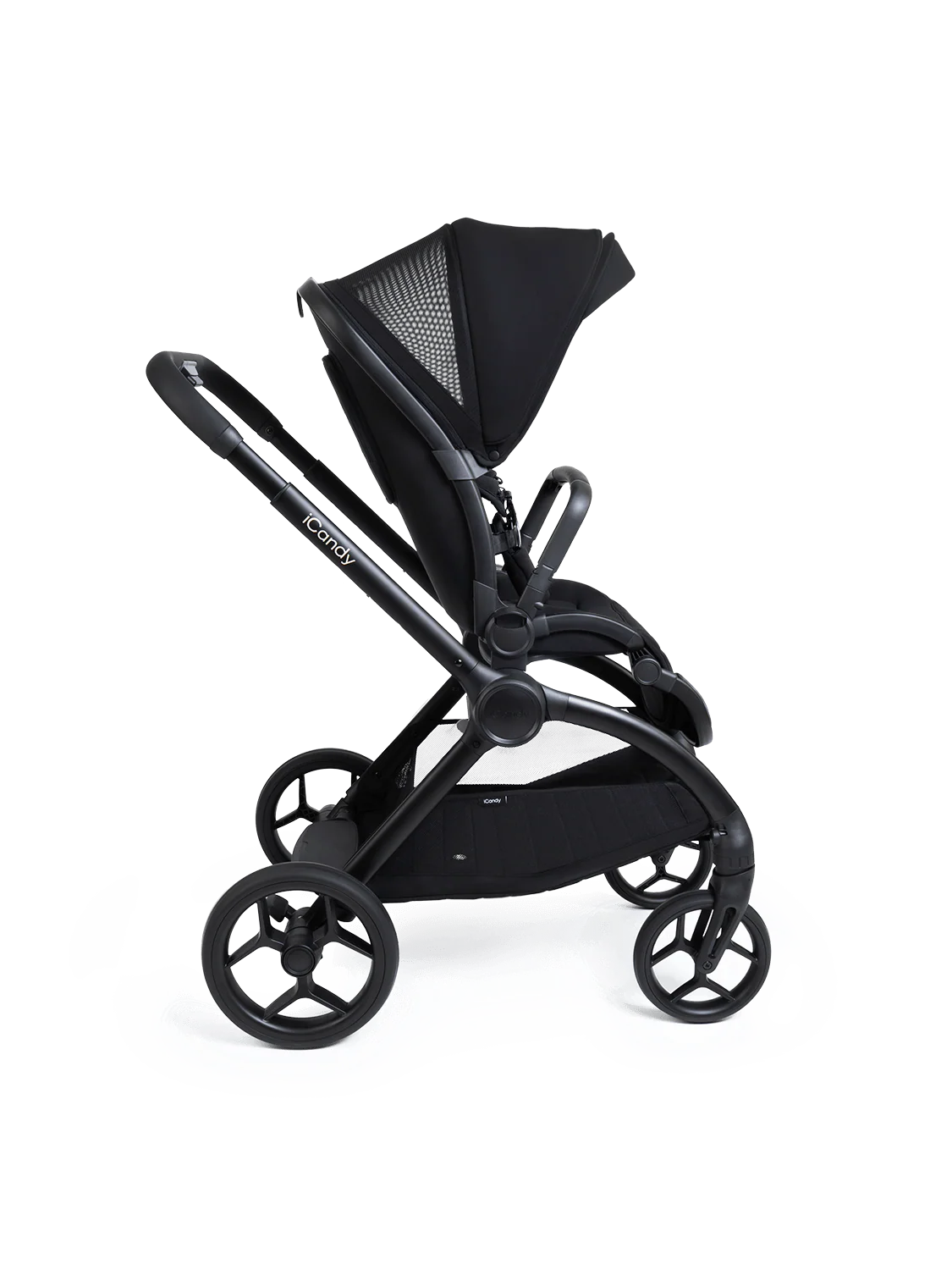 iCandy Core 2 Pushchair and Carrycot - Complete 360 Car Seat Bundle Black