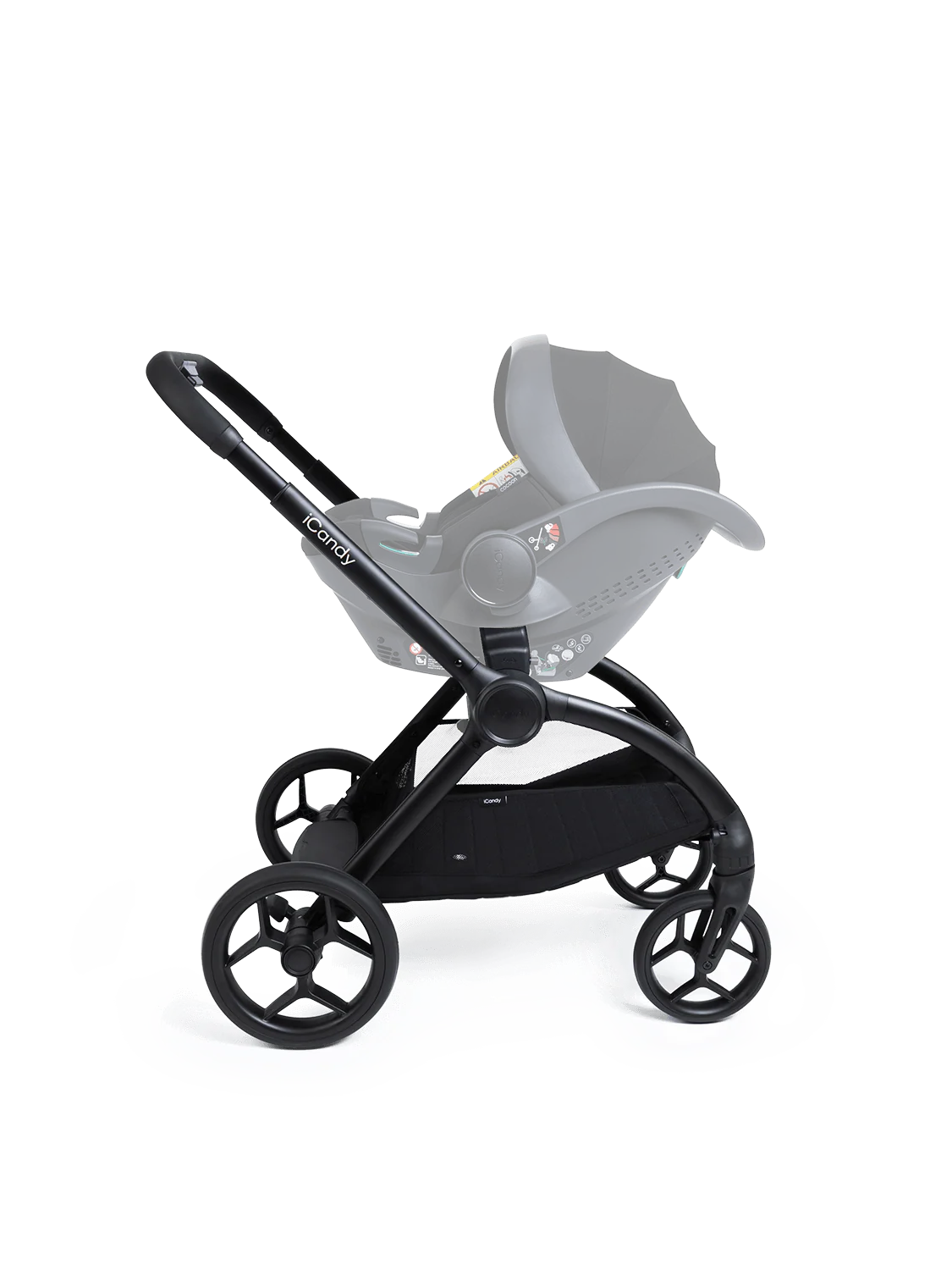 iCandy Core 2 Pushchair and Carrycot - Complete 360 Car Seat Bundle Black
