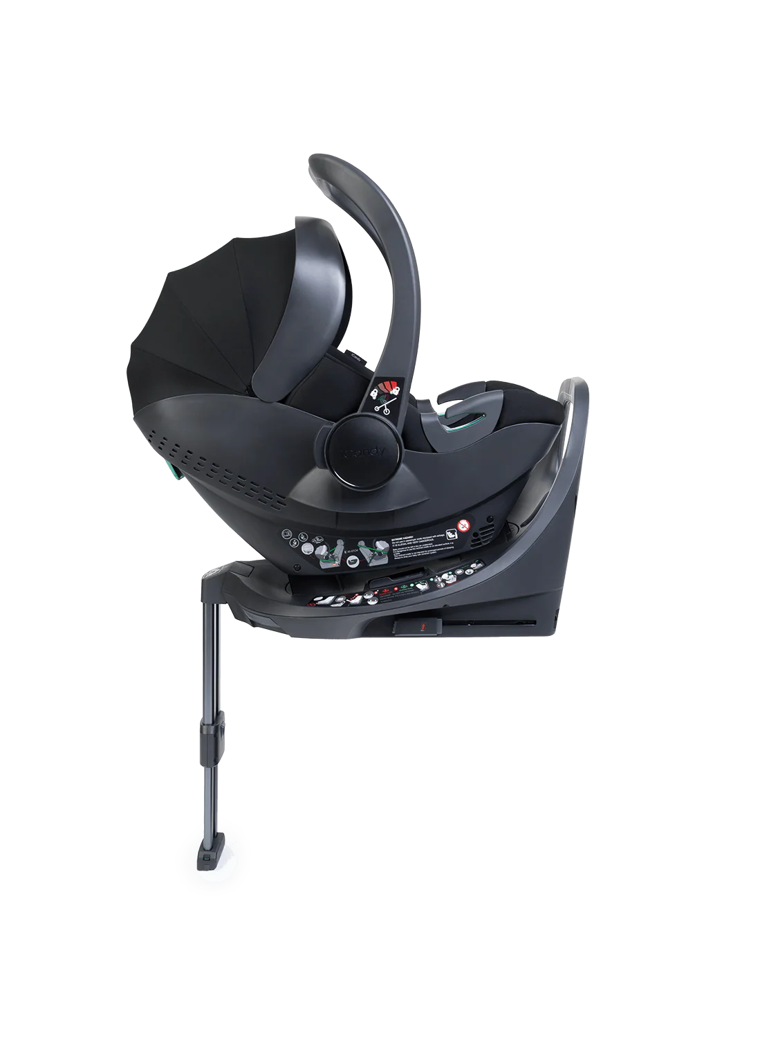 iCandy Core 2 Pushchair and Carrycot - Complete 360 Car Seat Bundle Black
