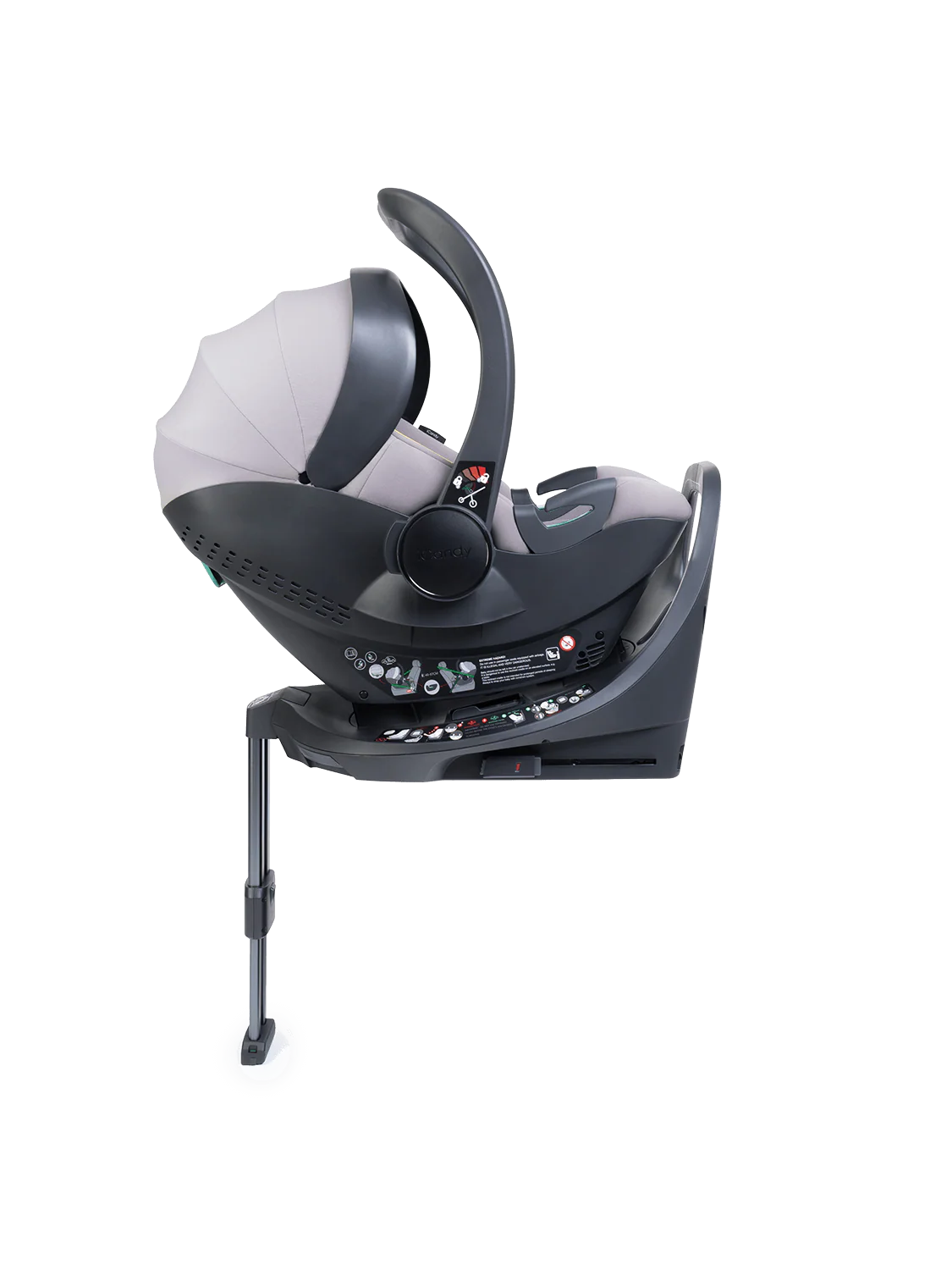 iCandy Core 2 Pushchair and Carrycot - Complete 360 Car Seat Bundle Storm Grey