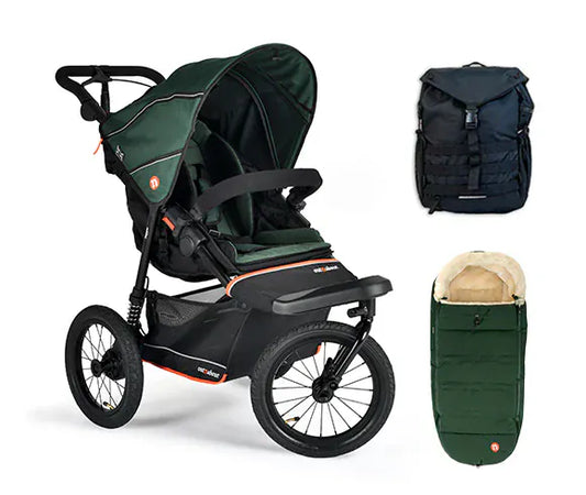 Out n About Nipper V6 Plus Adventure Bundle Sycamore Green Pre Order End of September
