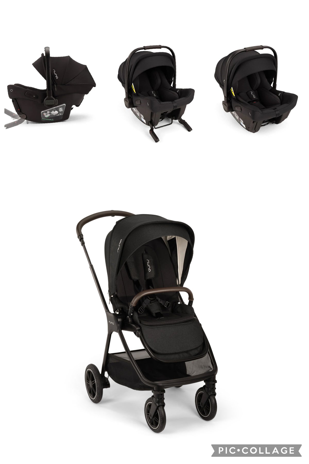 TRIV next Pushchair PIPA Urbn Car Seat Travel Bundle Caviar