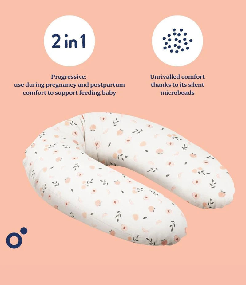 Doomoo Buddy Pregnancy Pillow Microbead Peaches