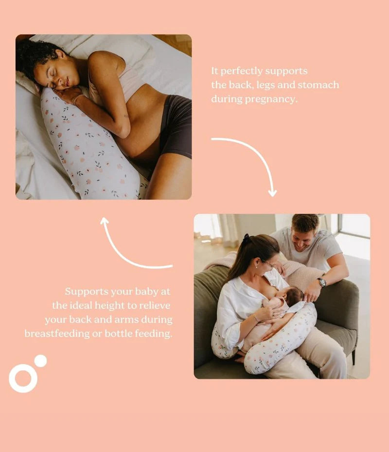 Doomoo Buddy Pregnancy Pillow Microbead Peaches