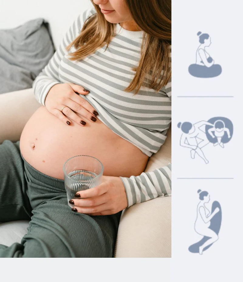 Doomoo Buddy Pregnancy Pillow Microbead Corduroy Sand